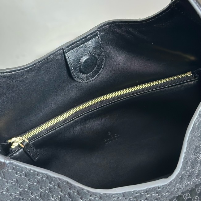 Gucci GG Marmont suede shoulder bag 834981 black