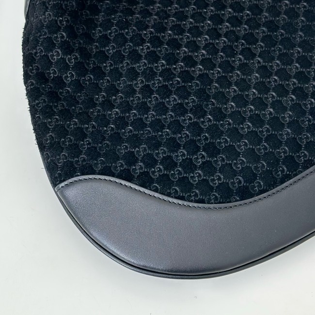 Gucci GG Marmont suede shoulder bag 834981 black