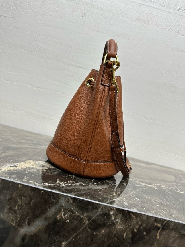 Celine TEEN CLARA BAG IN SUPPLE GRAINED CALFSKIN 121673 tan