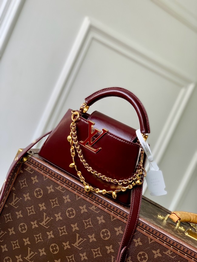 Louis Vuitton Capucines East-West Mini M14381 Grenat Red