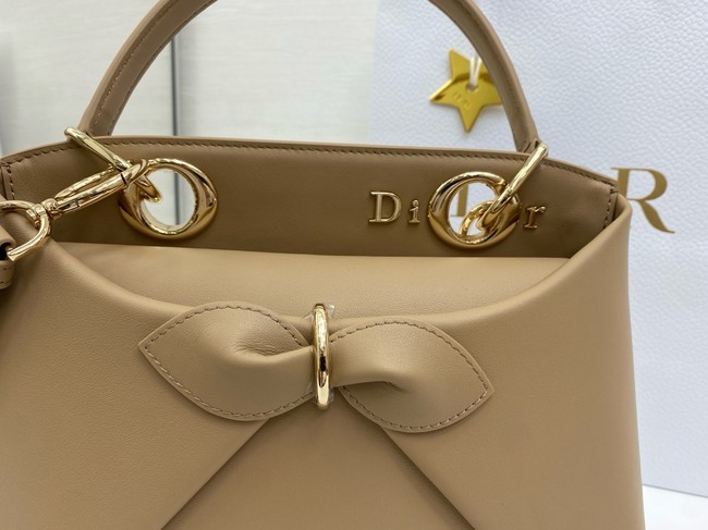 Dior Calfskin Tote Bag 6598 Apricot