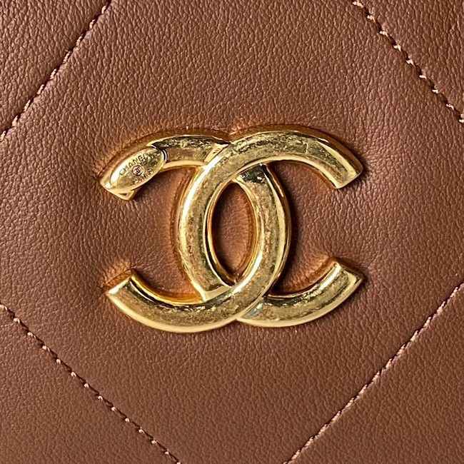 Chanel Hobo Handbag AS5837 tan