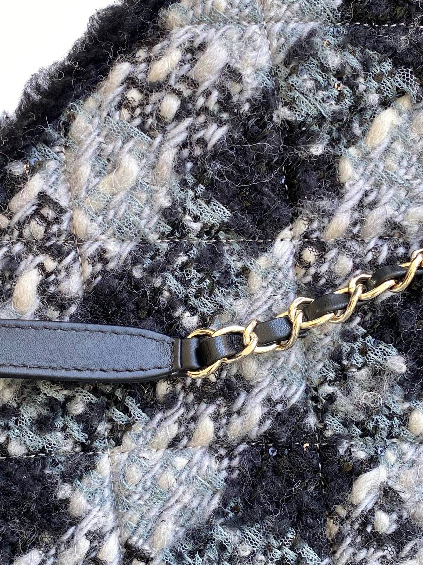 CHANEL Shopping Bag AS5689 Black & Grey