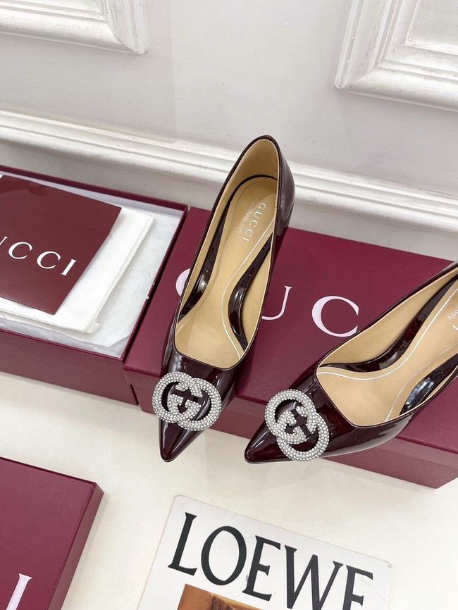 Gucci Womens pump with crystal Interlocking G 852995 -2