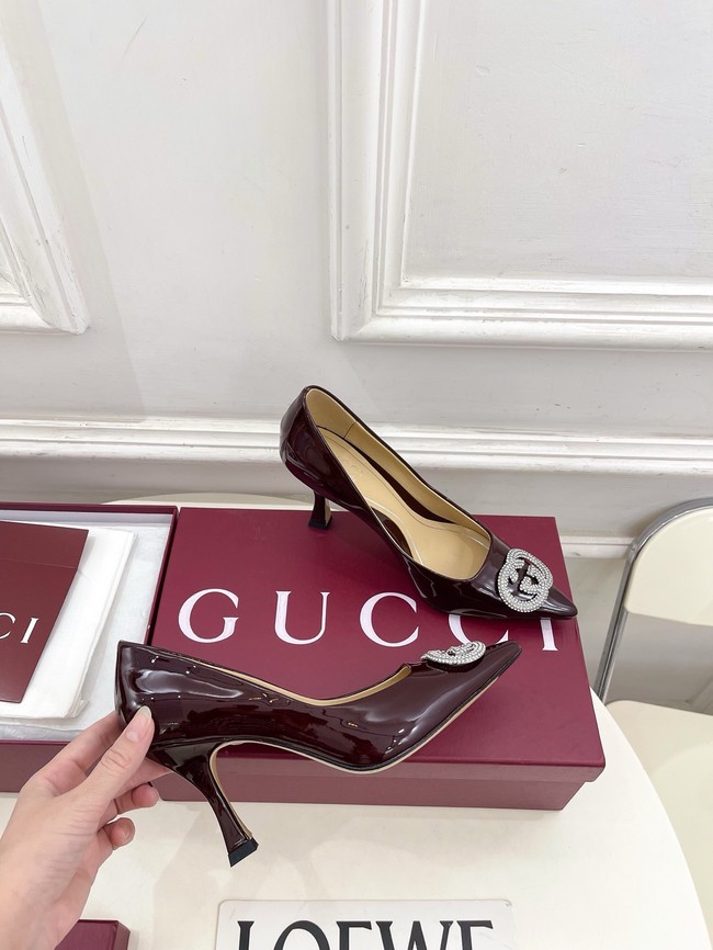 Gucci Womens pump with crystal Interlocking G 852995 -2