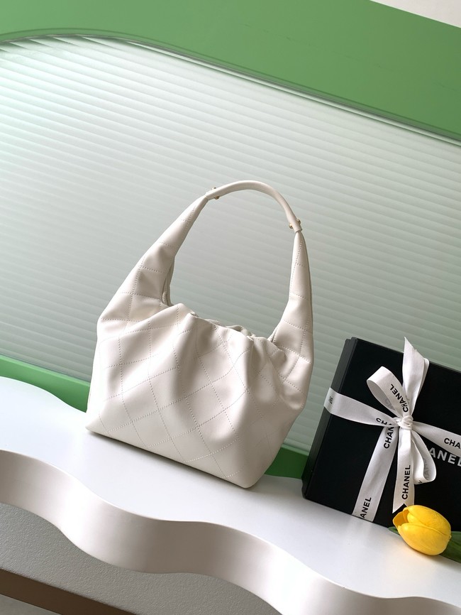 CHANEL Hobo Handbag AS5976 Light Beige