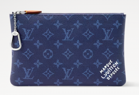 Louis Vuitton NEW Key Pouch M M27109 Ocean