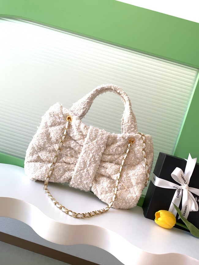 Chanel Bow Bag AS5851 Beige & White