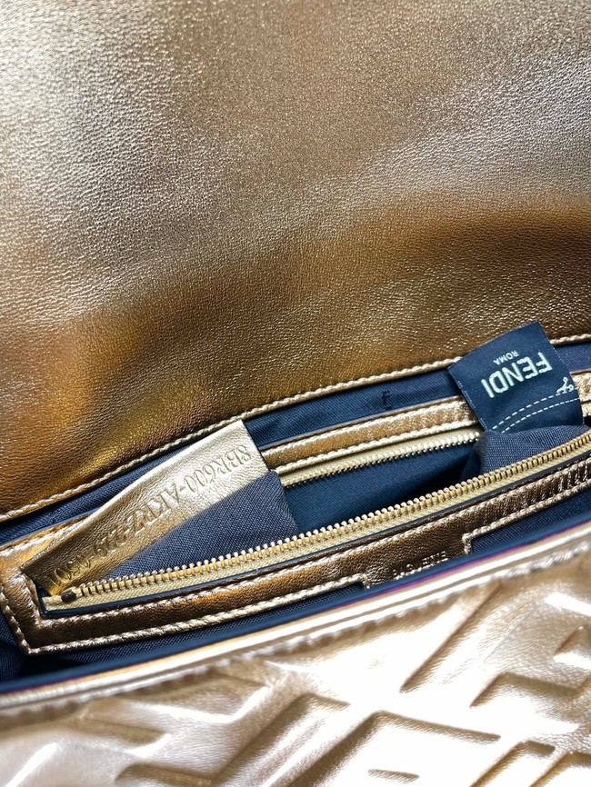 Fendi Baguette Medium Bag 8BR600 gold