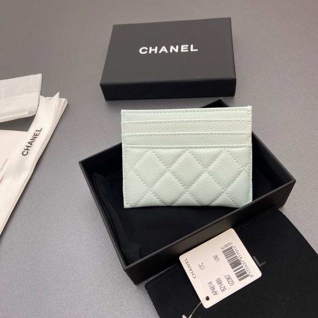 Chanel Classic Card Holder AP4814 light blue