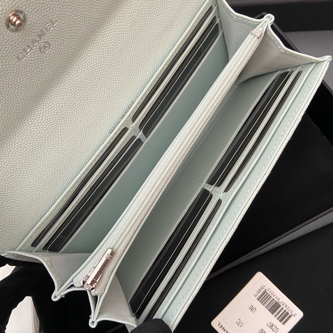 Chanel Long Flap Wallet AP3724 light green