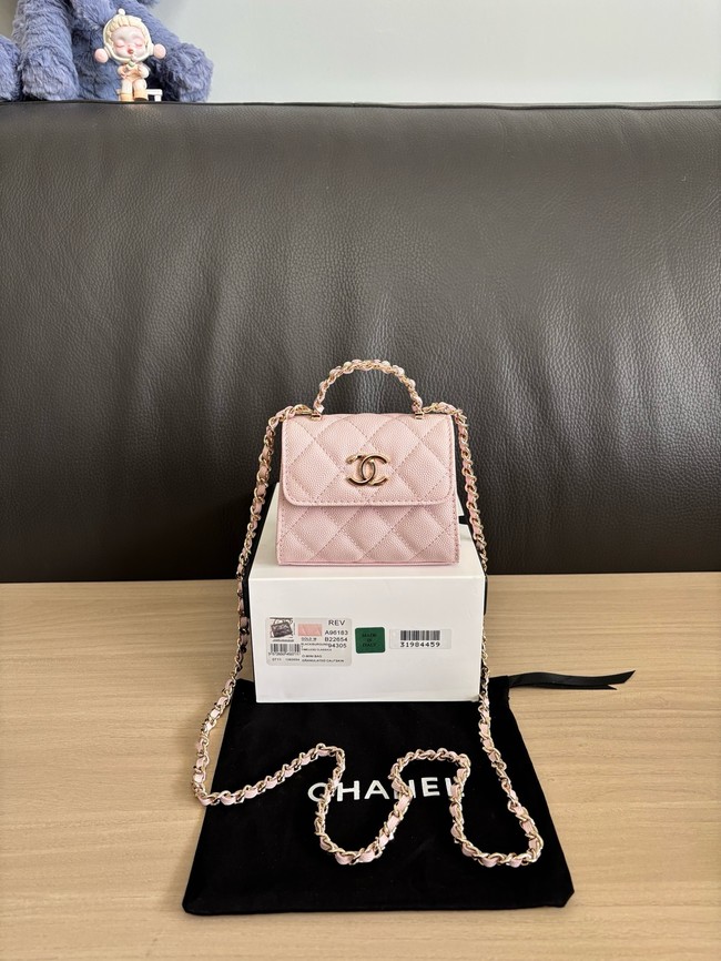 CHANEL Clutch With Chain 96183 pink