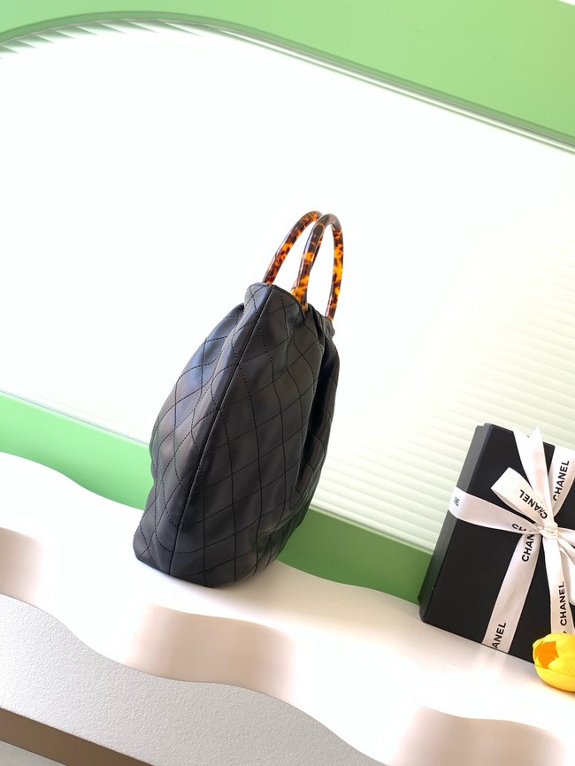 CHANEL Hobo Bag Lambskin AS6010 black