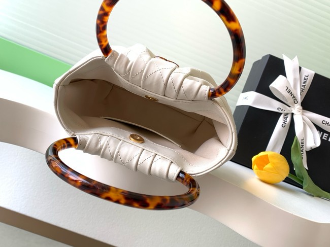 CHANEL Small Hobo Bag AS6022 white