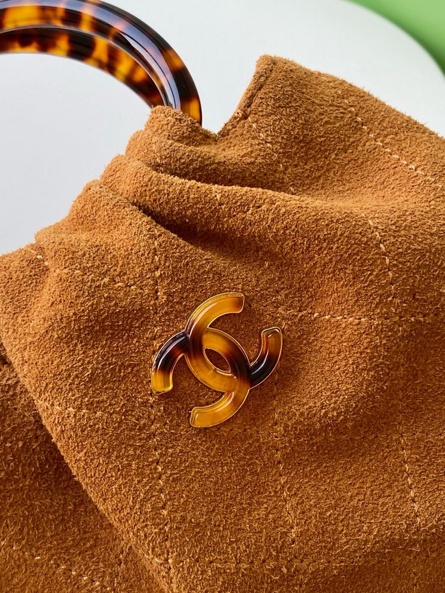 CHANEL mini Hobo Bag Suede AS4981 Camel