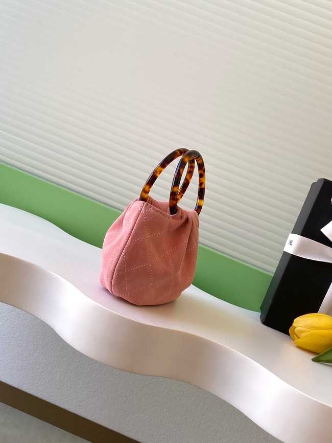 CHANEL mini Hobo Bag Suede AS4981 pink