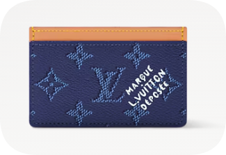 Louis Vuitton Card Holder M27116 blue