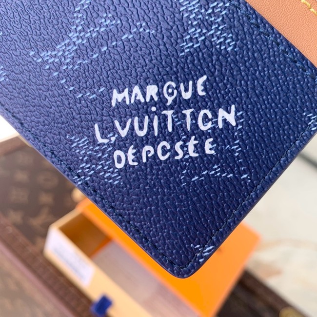 Louis Vuitton Card Holder M27116 blue