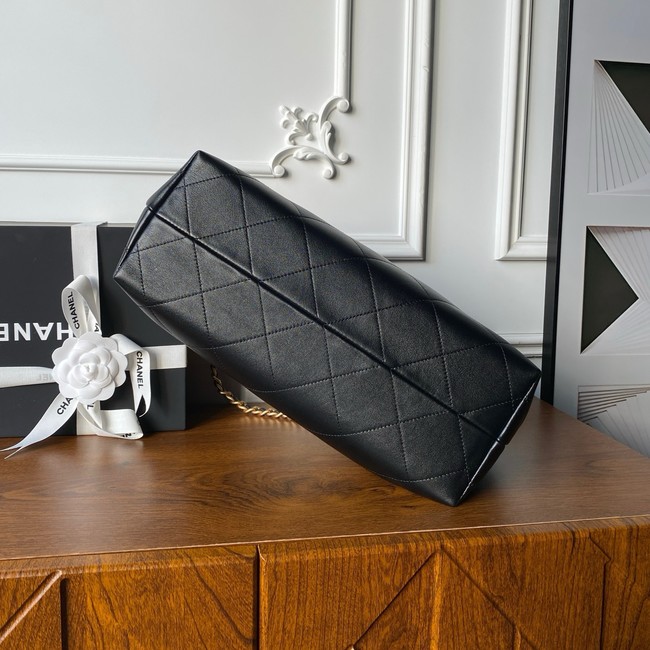 CHANEL Hobo Bag Lambskin AS5978 black