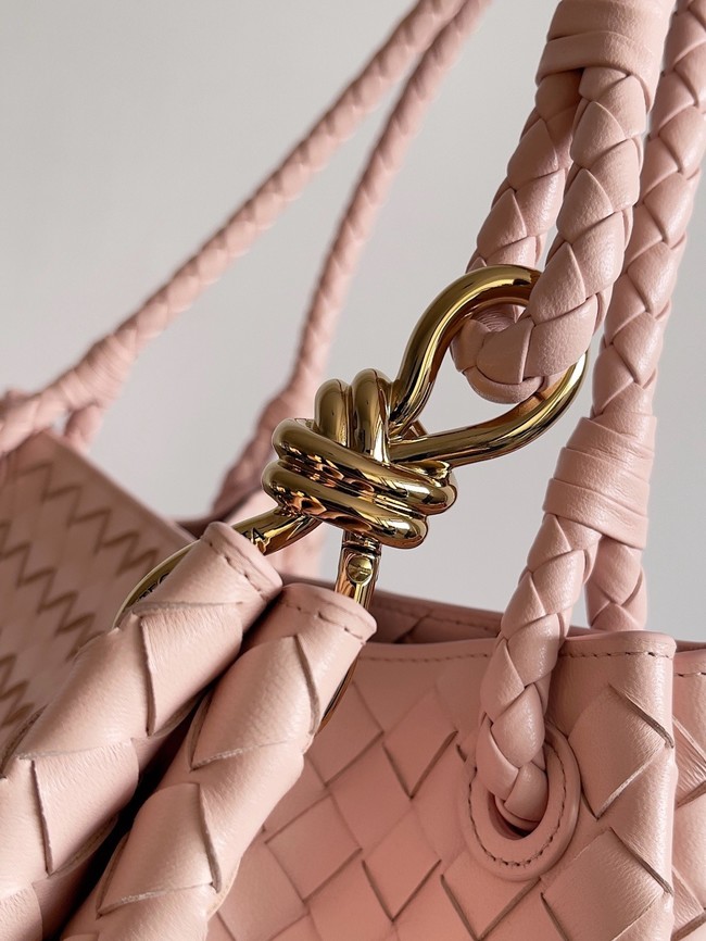 Bottega Veneta Parachute 826212 pink& Brass finish
