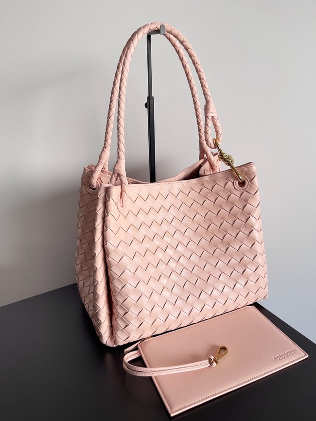 Bottega Veneta Parachute 826212 pink& Brass finish