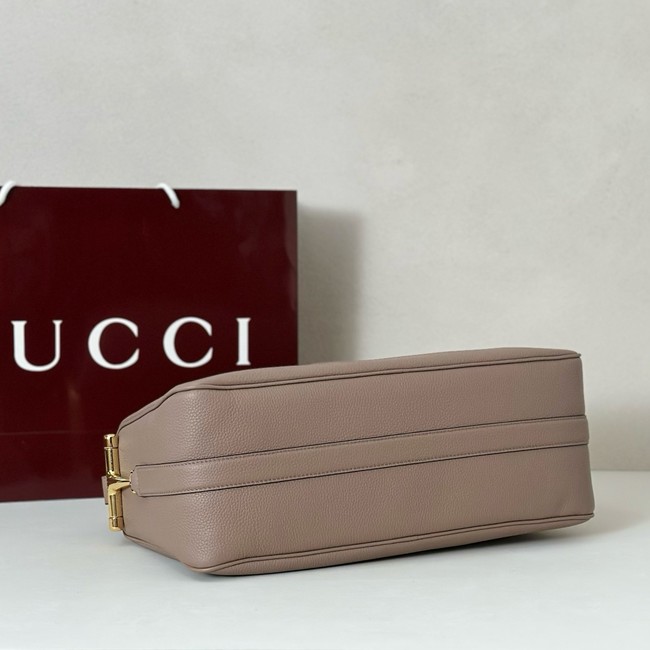 Gucci Half Horsebit large shoulder bag 862530 gray