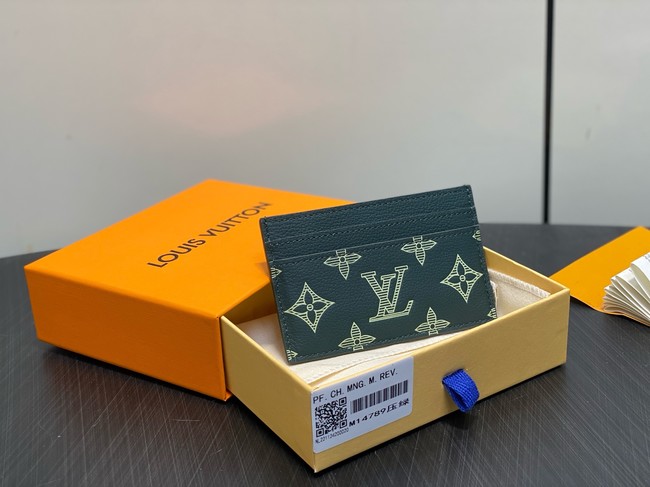 Louis Vuitton Card Holder M14789 dark green