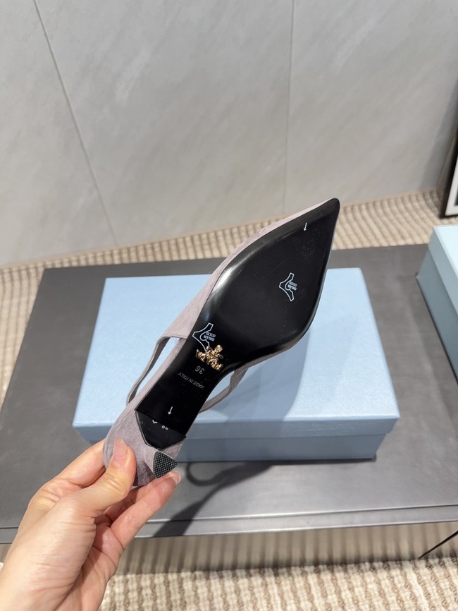 Prada leather slingback pumps 1I901M-1
