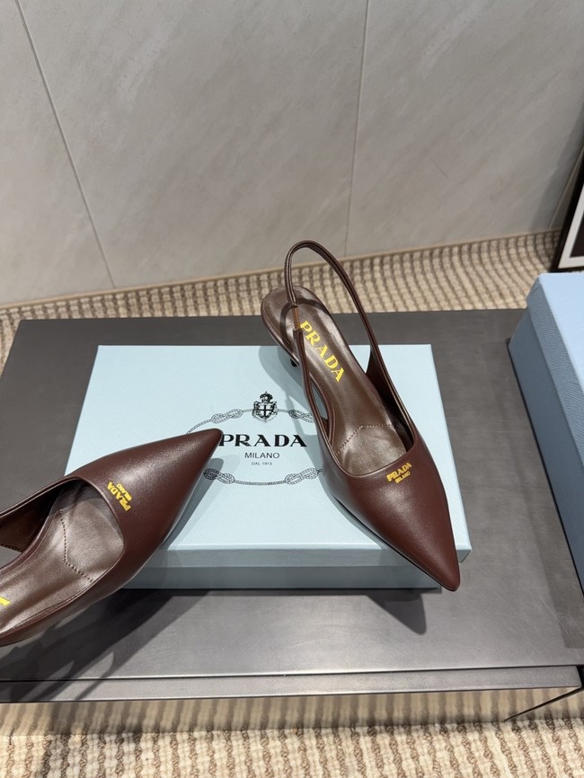 Prada leather slingback pumps 1I901M-6