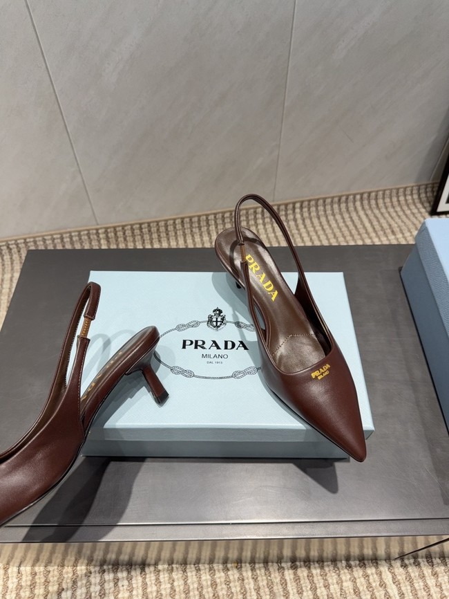 Prada leather slingback pumps 1I901M-6