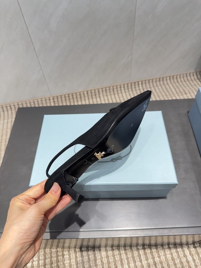 Prada leather slingback pumps 87220-4