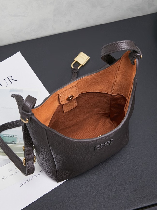 MIUMIU leather Shoulder Bag 5BE098 black