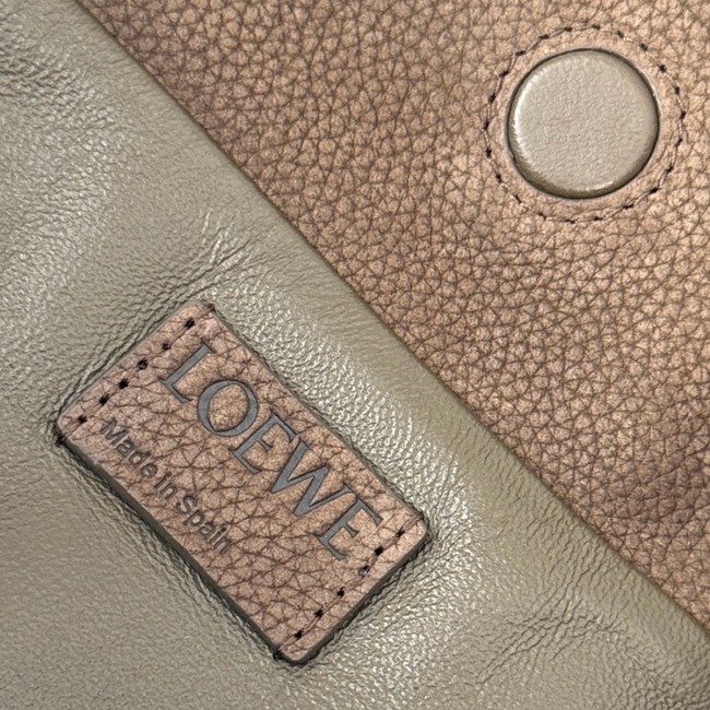 Loewe Flamenco Leather Shoulder Bag 262355 dark brown