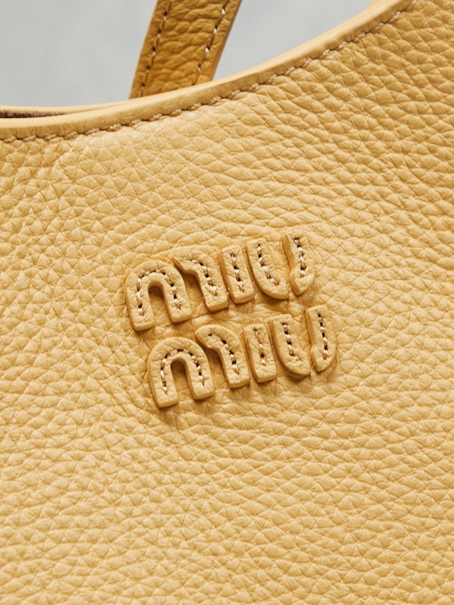 MIUMIU leather Shoulder Bag 5BE098 Apricot