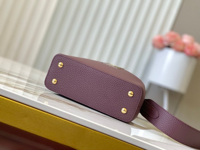 Louis Vuitton Capucines Mini M89369 Grenat Red&gray Snake skin