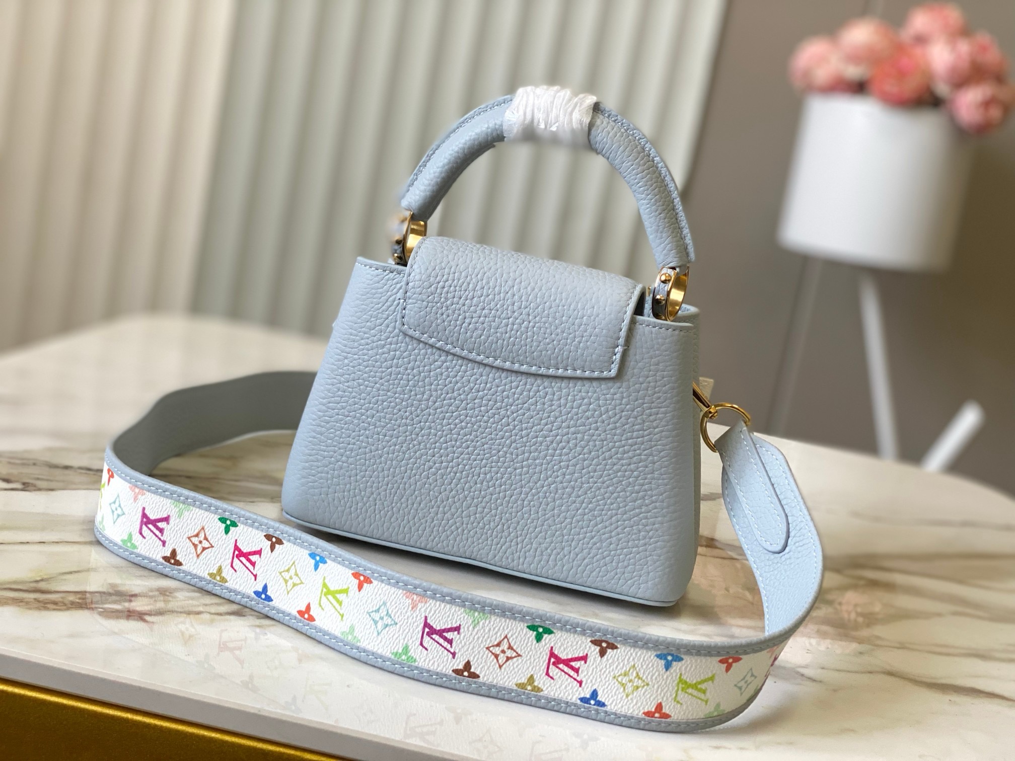 Louis Vuitton NEW LV x TM Capucines MINI M27639 Olympic Blue