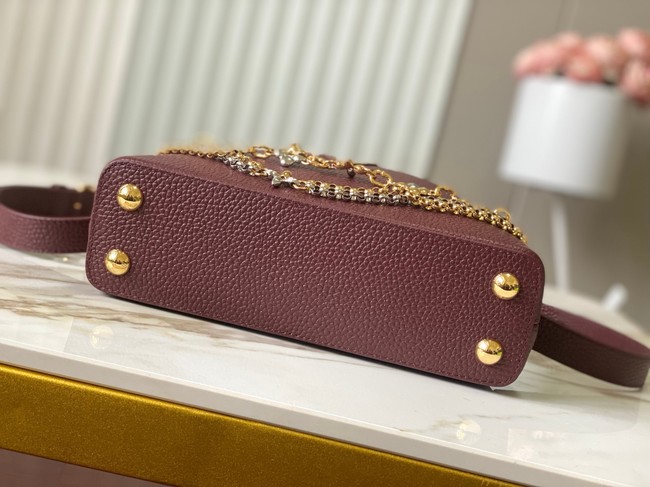 Louis Vuitton Capucines East-West Mini M26345 Grenat Red