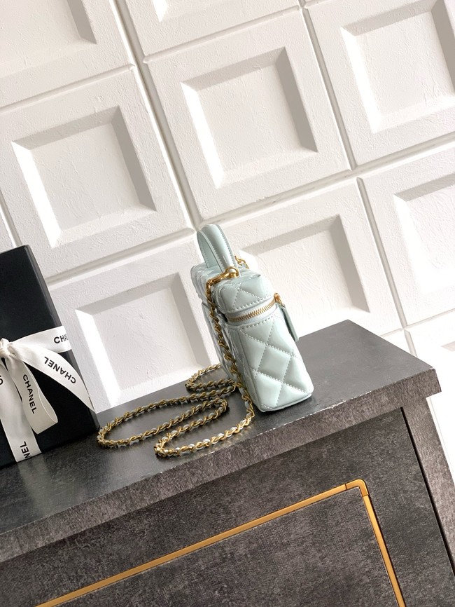 Chanel Vanity with Chain 26C Oil-tanned leather AP4936 blue