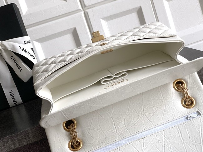 CHANEL Classic Handbag Lambskin CF1112 white