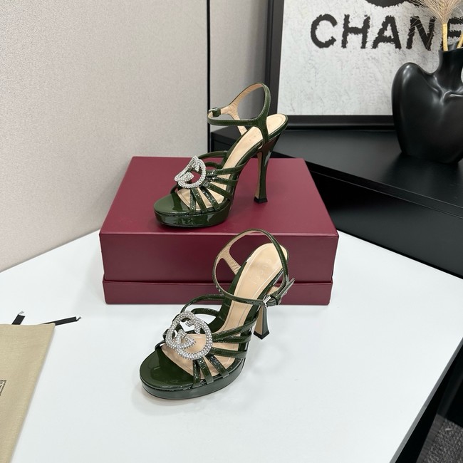 GUCCI Womens pump with crystal Interlocking G 21045-5