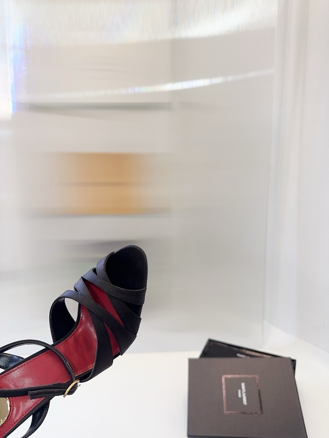 Saint Laurent CHANDELLE sandals in satin crepe Heel 10.5CM 21047-4