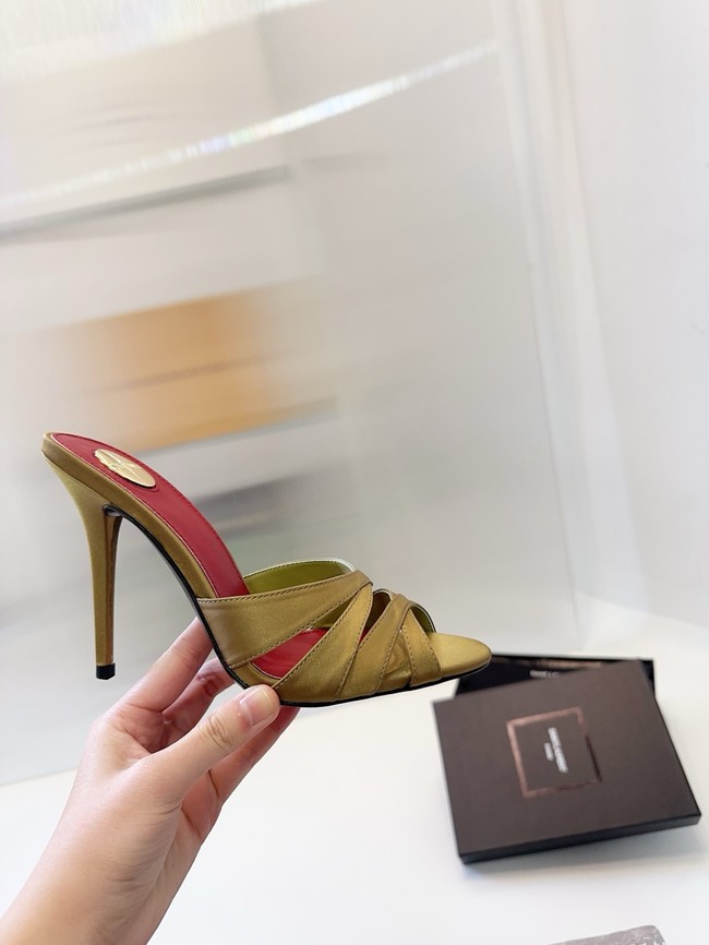 Saint Laurent CHANDELLE sandals in satin crepe Heel 10.5CM 21048-4