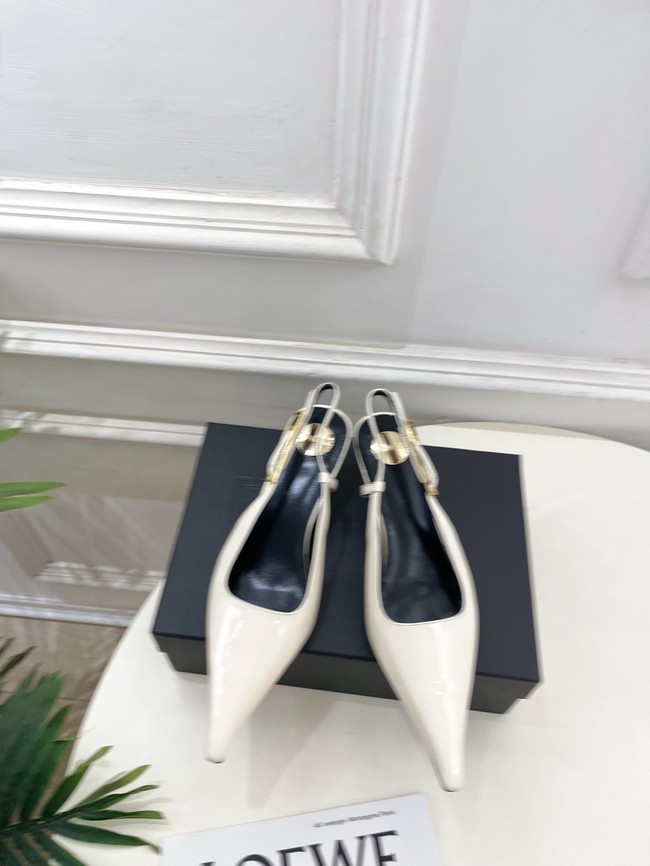 Saint Laurent JEANNE slingback pumps leather 21051-4
