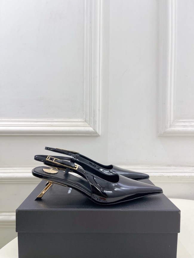 Saint Laurent JEANNE slingback pumps leather 21051-5