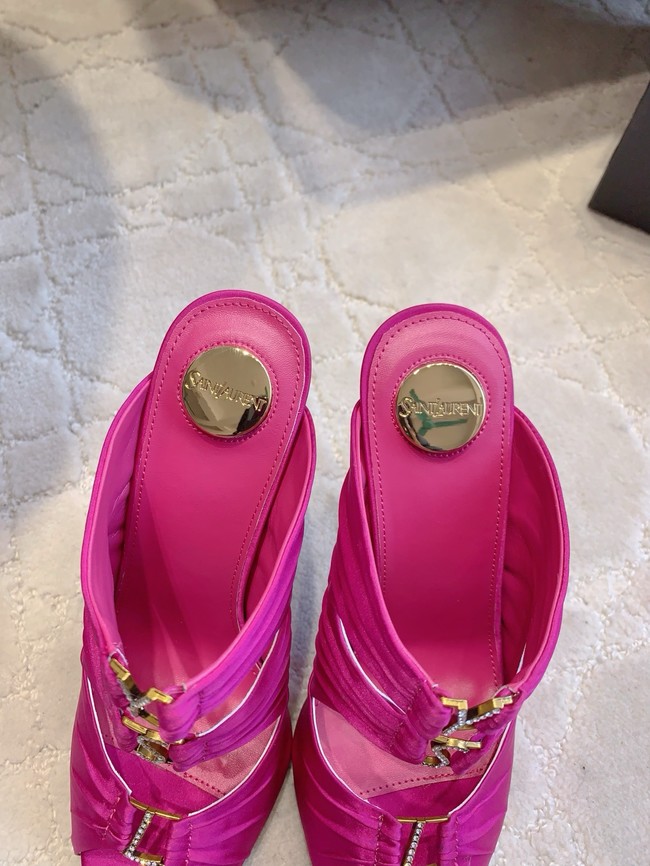 Saint Laurent EMILIE mules in satin crepe G1097-1