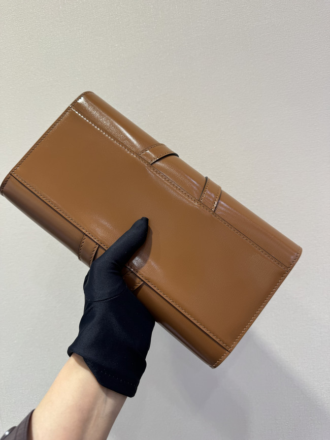 Hermes swift Leather Clutch 37568 Camel