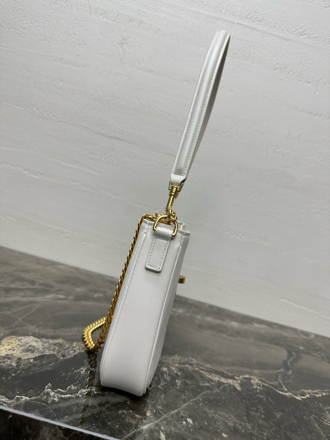 Celine SHOULDER CAMILLE 16 SOFT IN SMOOTH CALFSKIN 122073 white