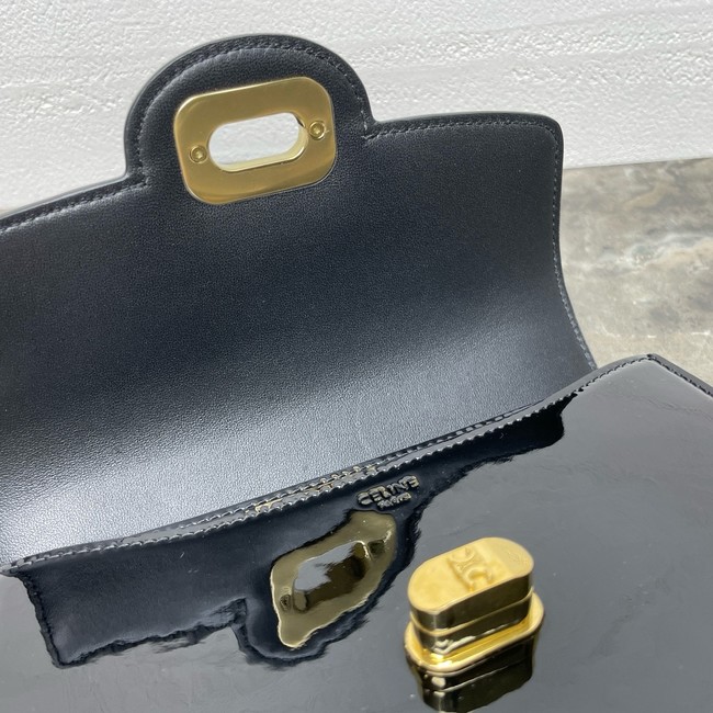Celine TEEN CELINE JOSEPHINE bag IN PATENT CALFSKIN 121423 black