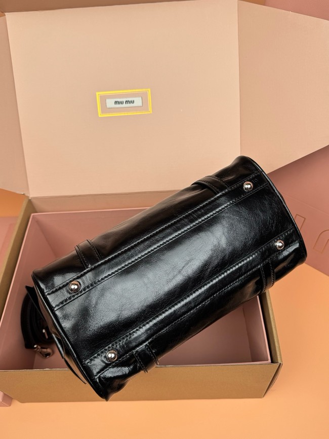 MIU MIU Original Leather Top Handle Bag 3598 black
