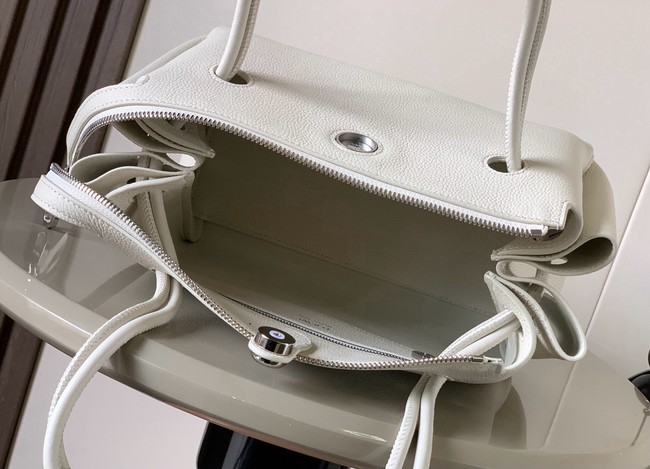 Loewe Medium soft grain leather Madrid bag 9147 light gray